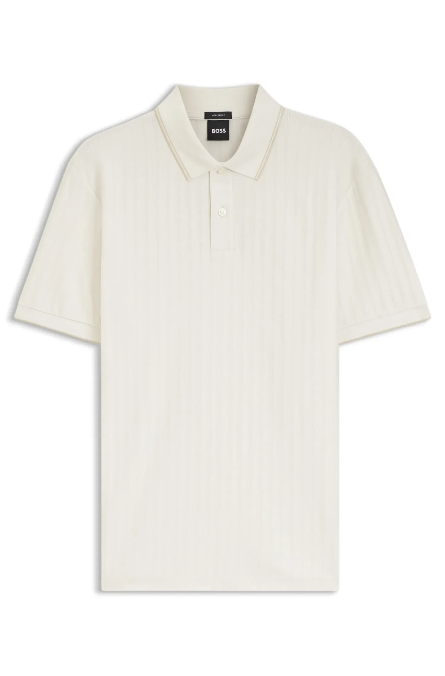 Polo Listrada Em Algodão