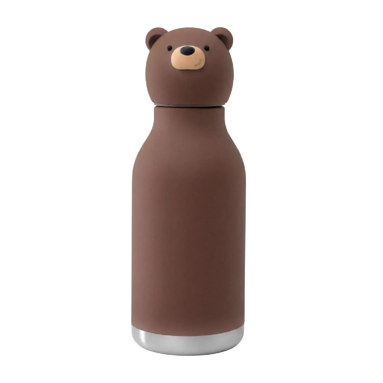 Garrafa Térmica Bestie Urso Marrom Inox 475ml Asobu