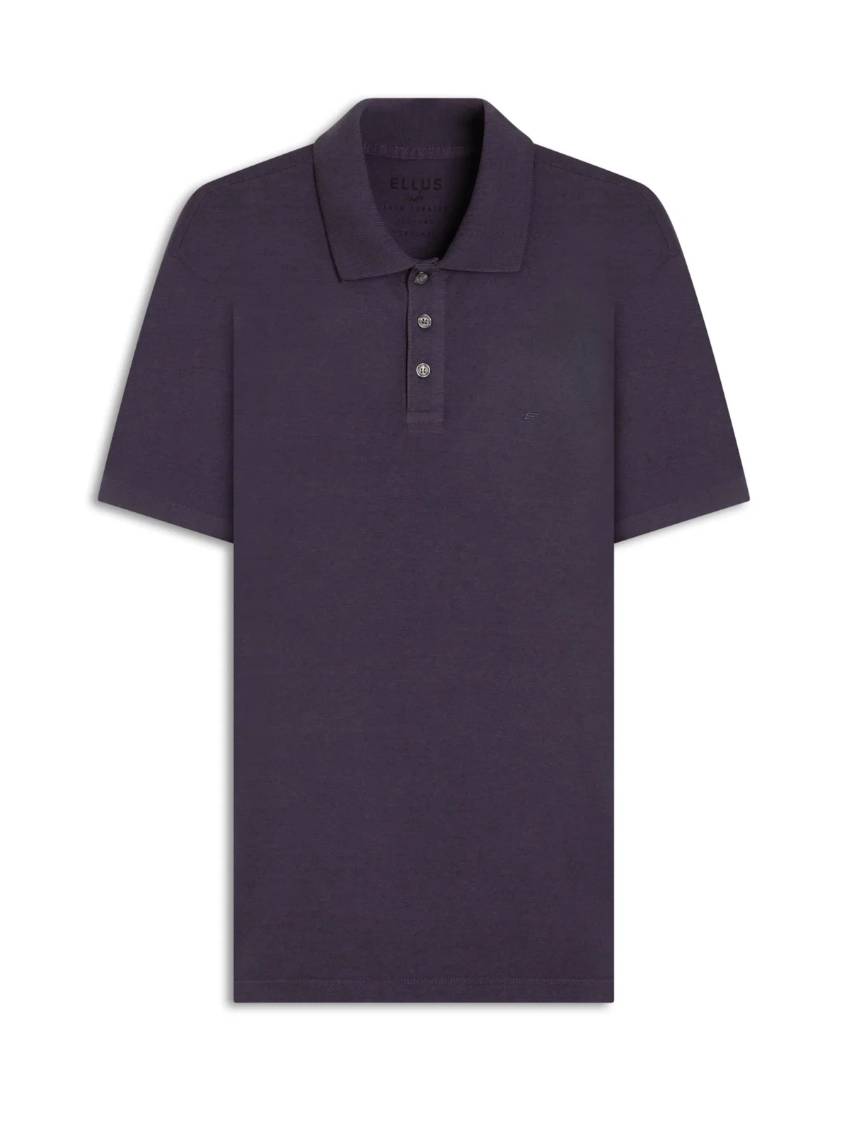 Polo Piquet Cotton Melange Easa Old Purple Mescla — imagem 1