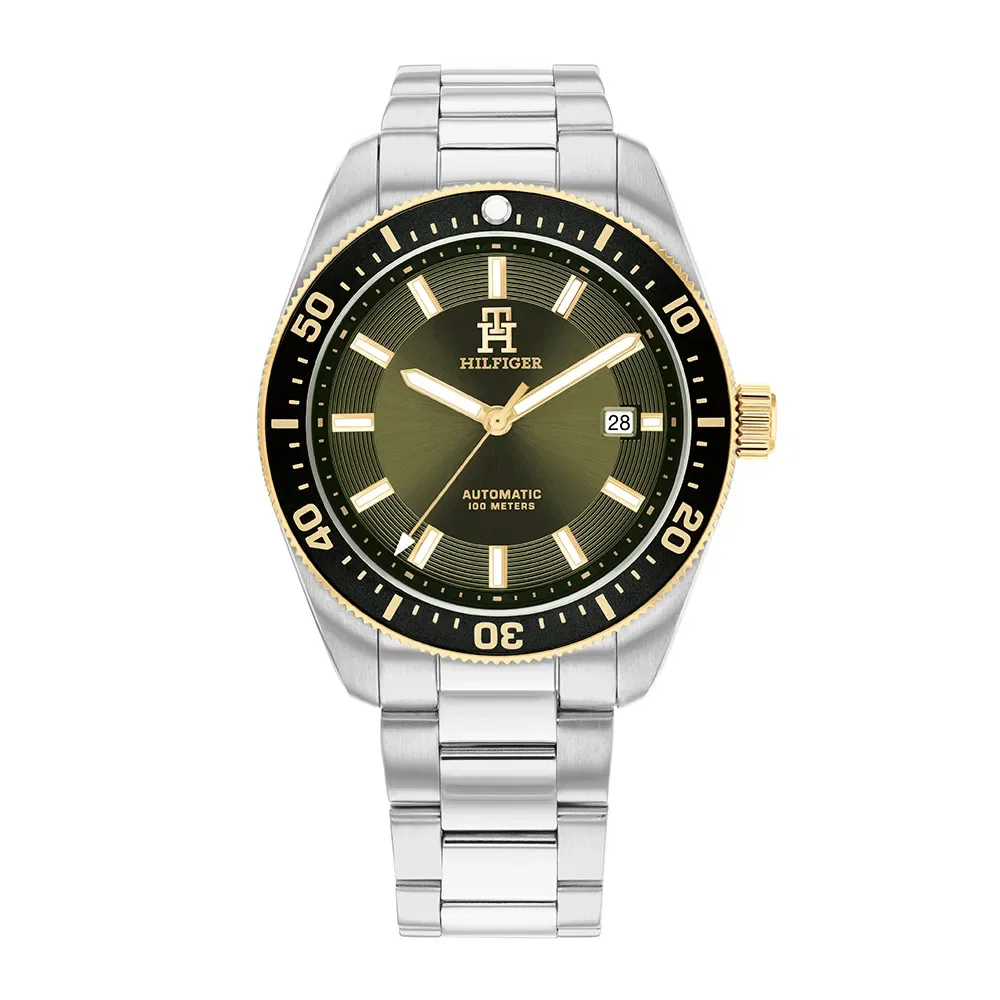 Relógio Tommy Hilfiger TH85 Automático Masculino em Aço Prateado 1792155
