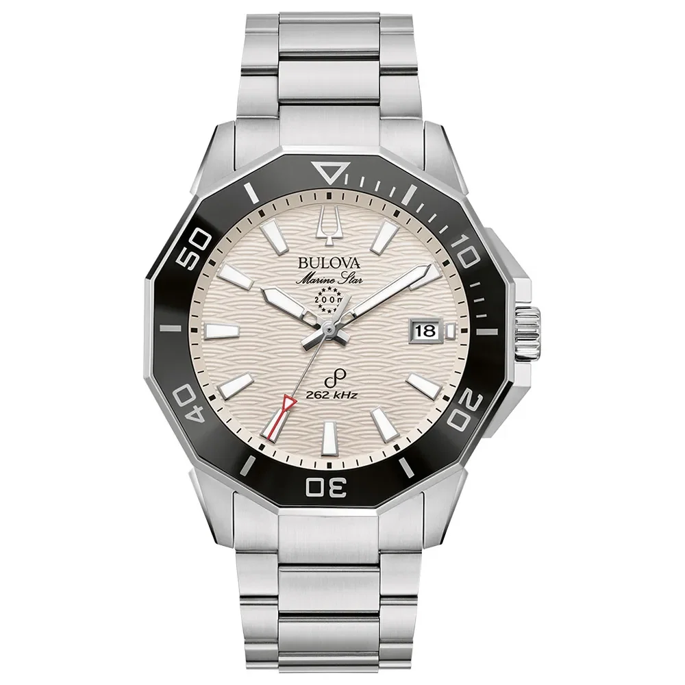Relógio Bulova Marine Star Masculino Aço Prateado 96B426N