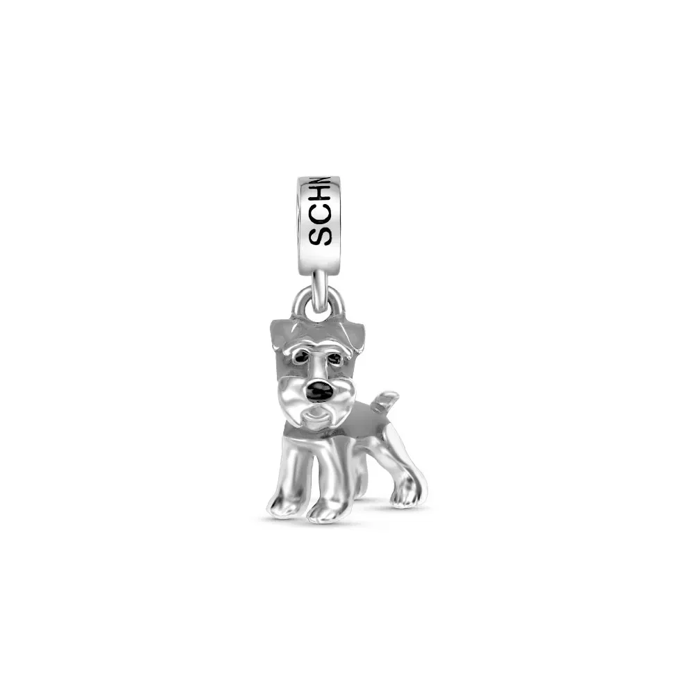 Pingente Life Animal Schnauzer em Prata 925 com Esmalte — imagem 1