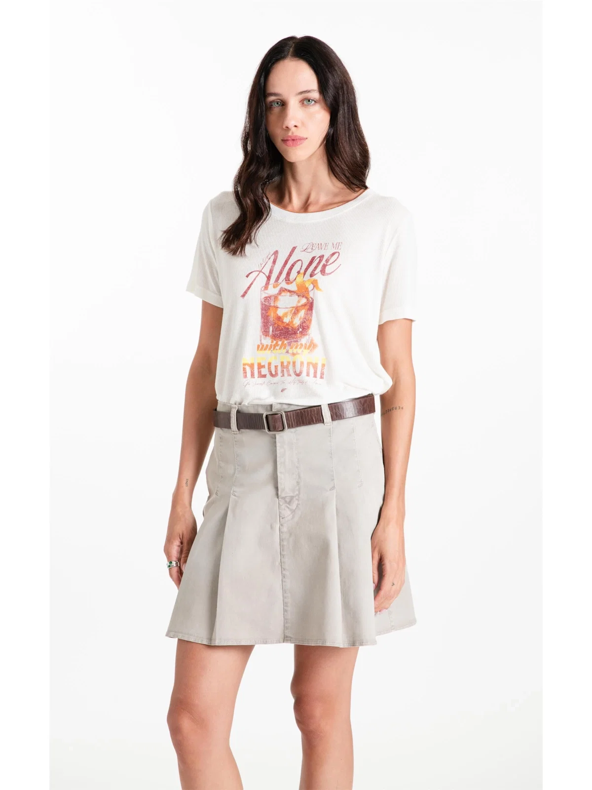 Blusa Cotton Viscolinen Negroni Boxy Off White — imagem 1