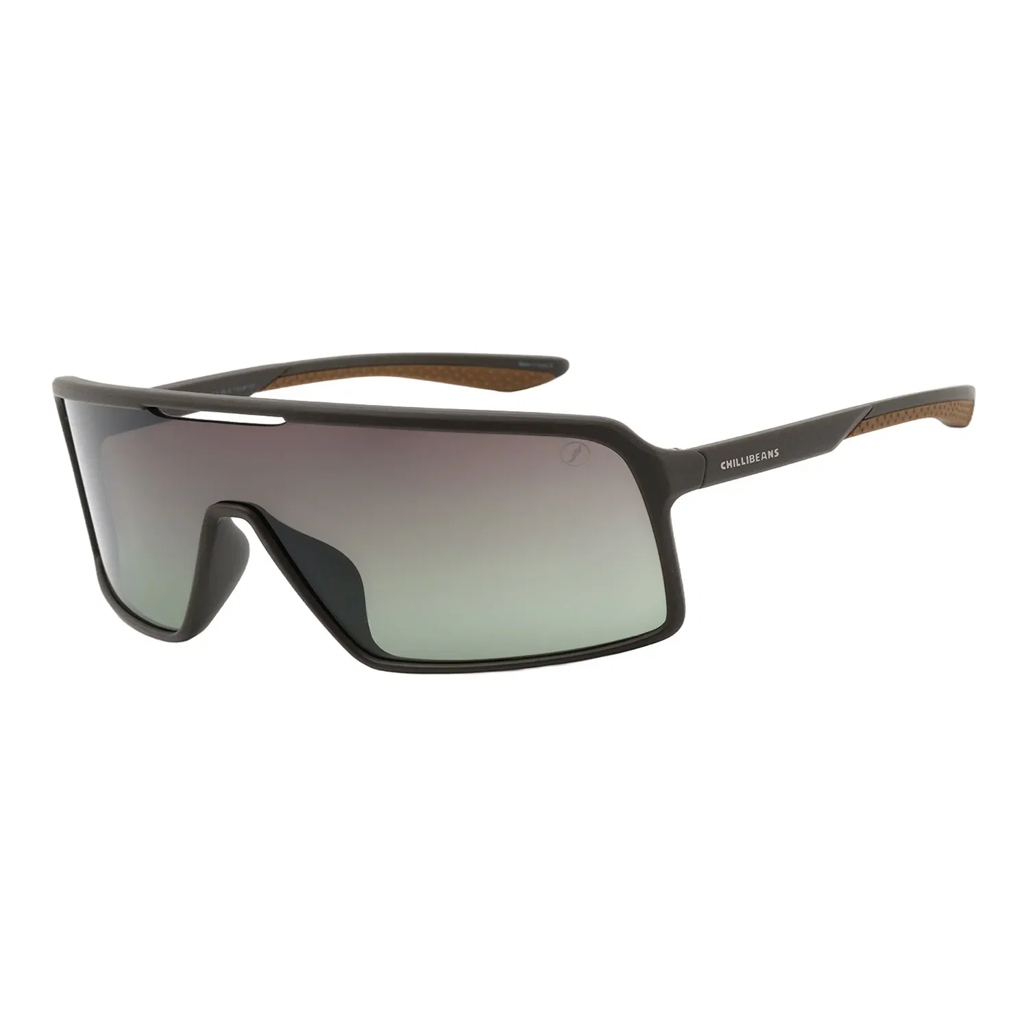 Óculos de Sol Masculino Chilli Beans Esporte Performance Degrade Marrom — imagem 1