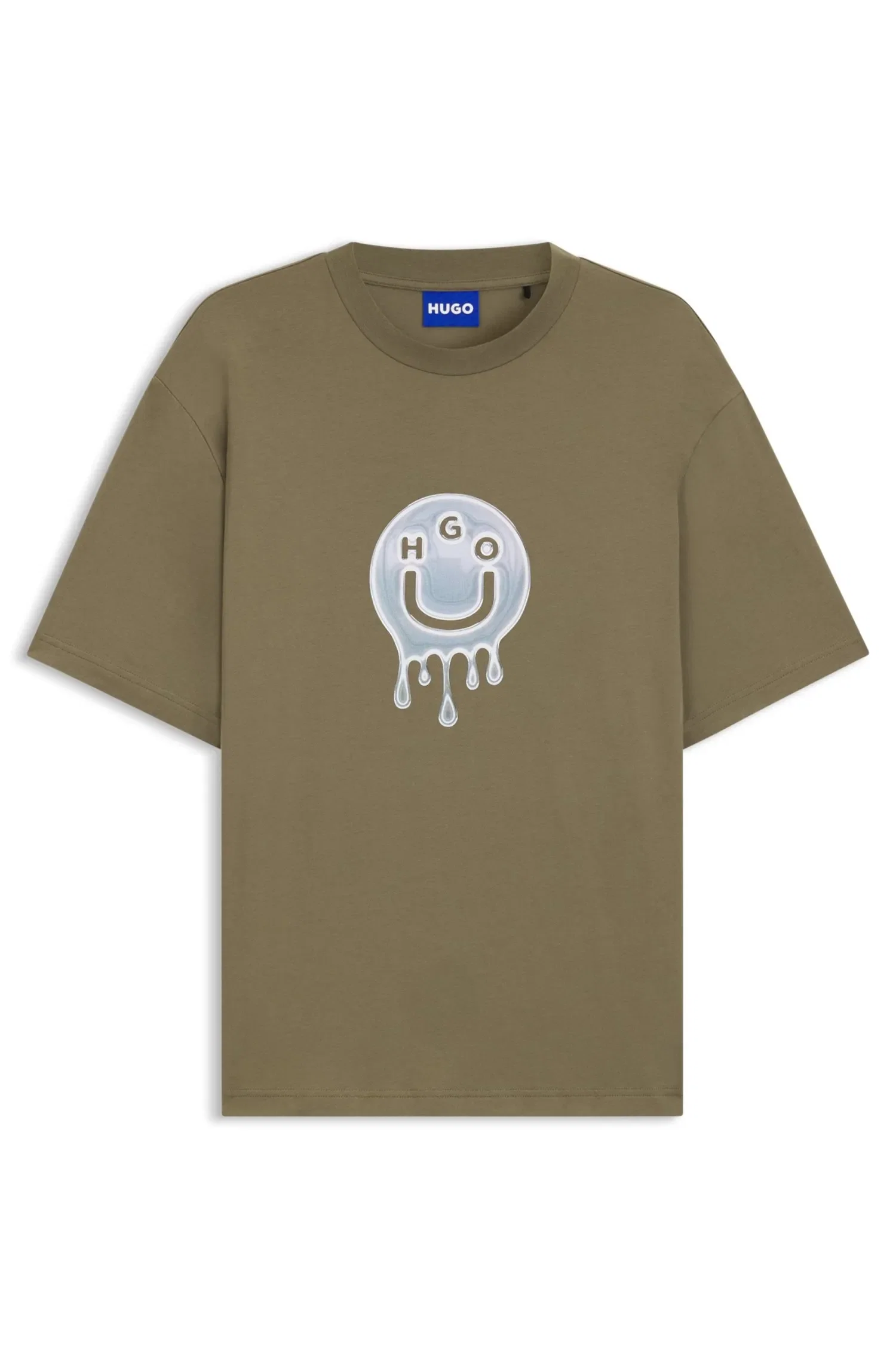 Camiseta De Algodão Com Estampa Gráfica