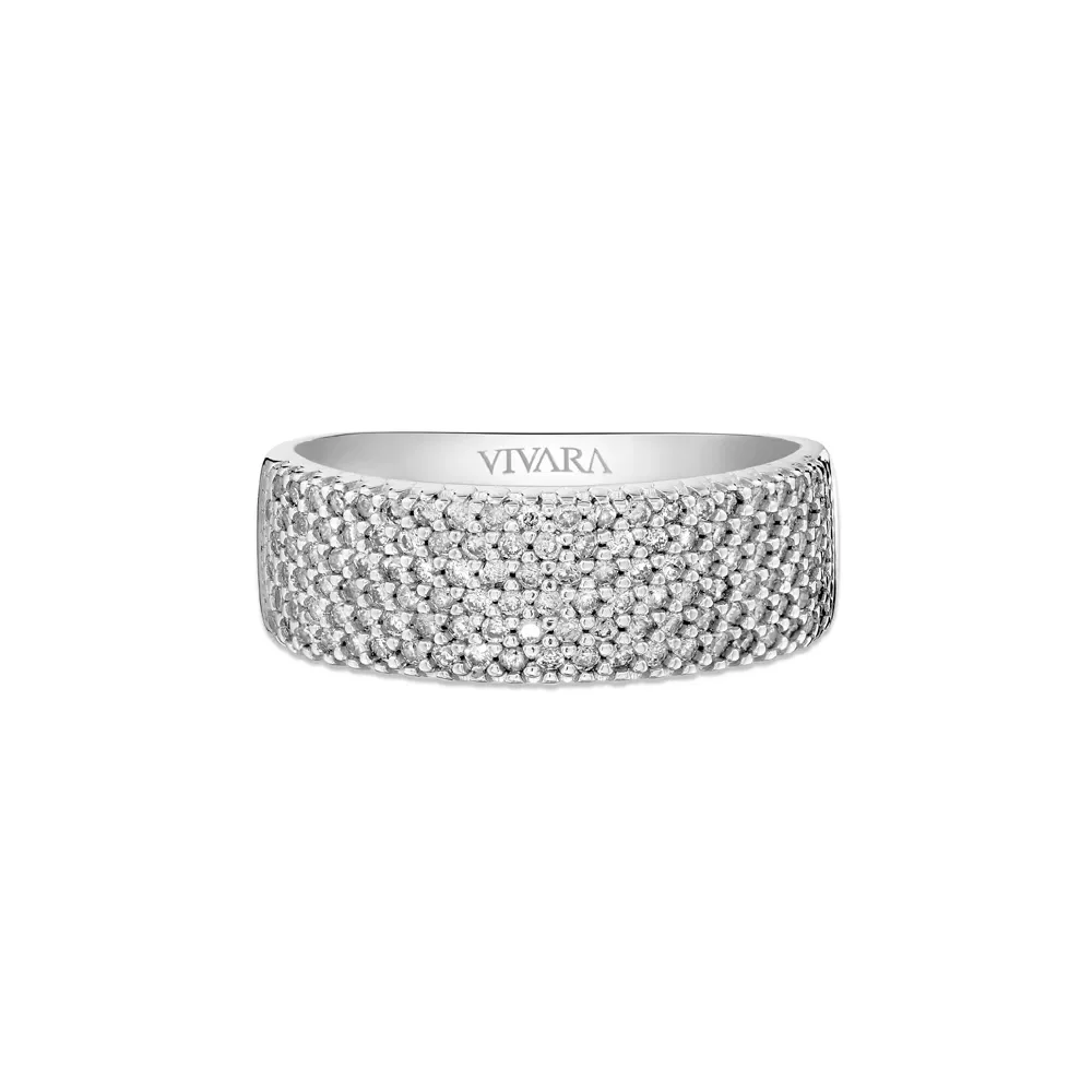 Anel Lumiere em Ouro Branco 18k com Diamantes — imagem 1
