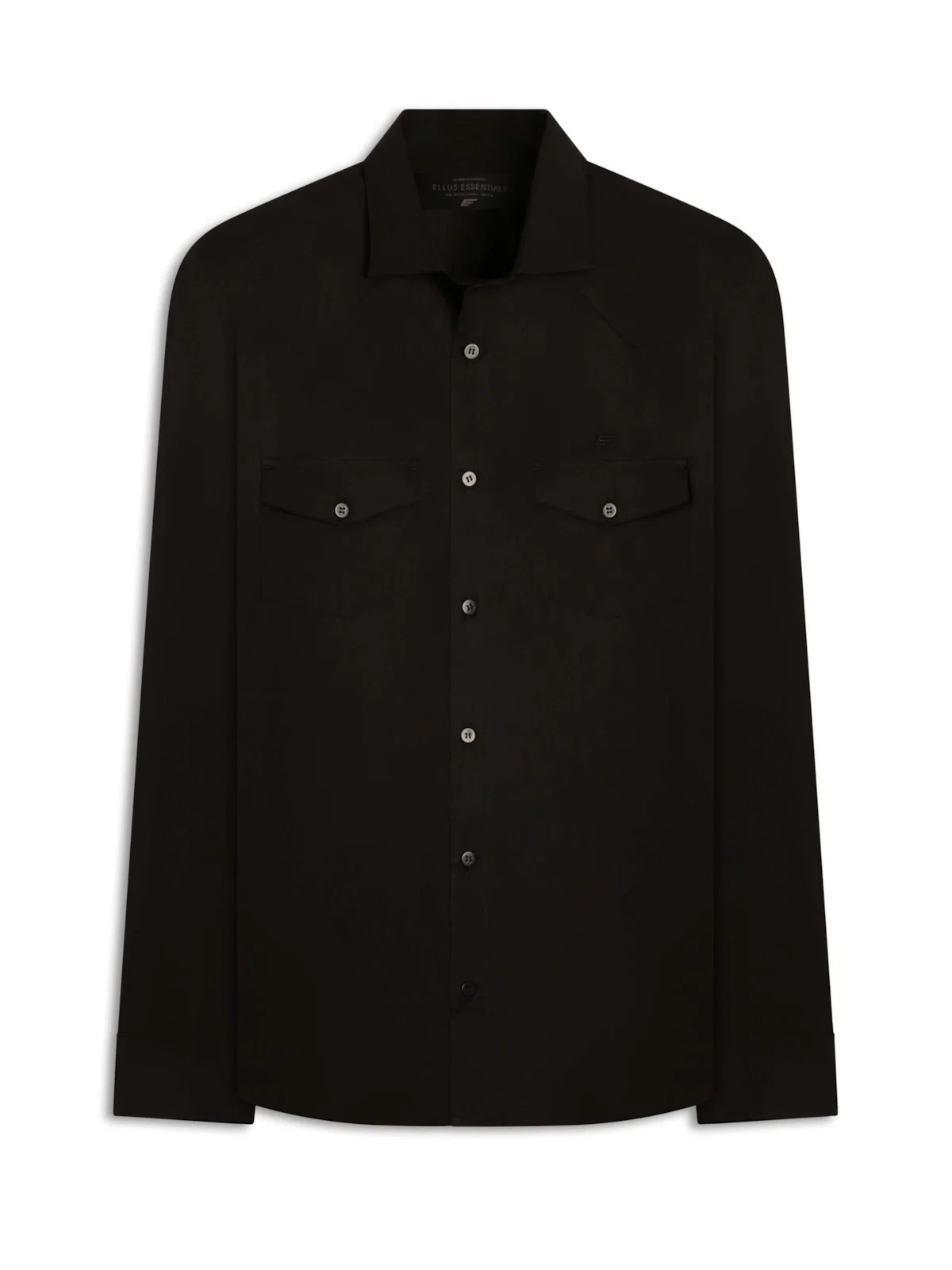 Camisa Tricoline Slim West Preto — imagem 1