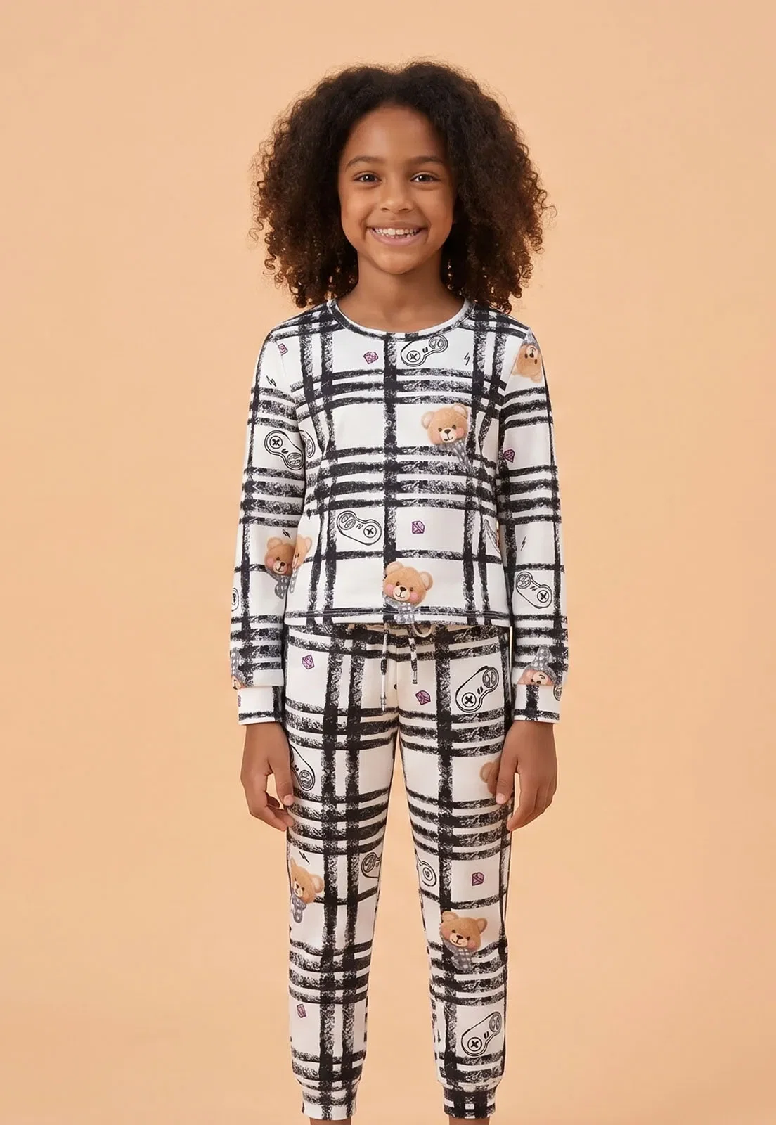 Pijama Longo Infantil de Comfort Flanelado