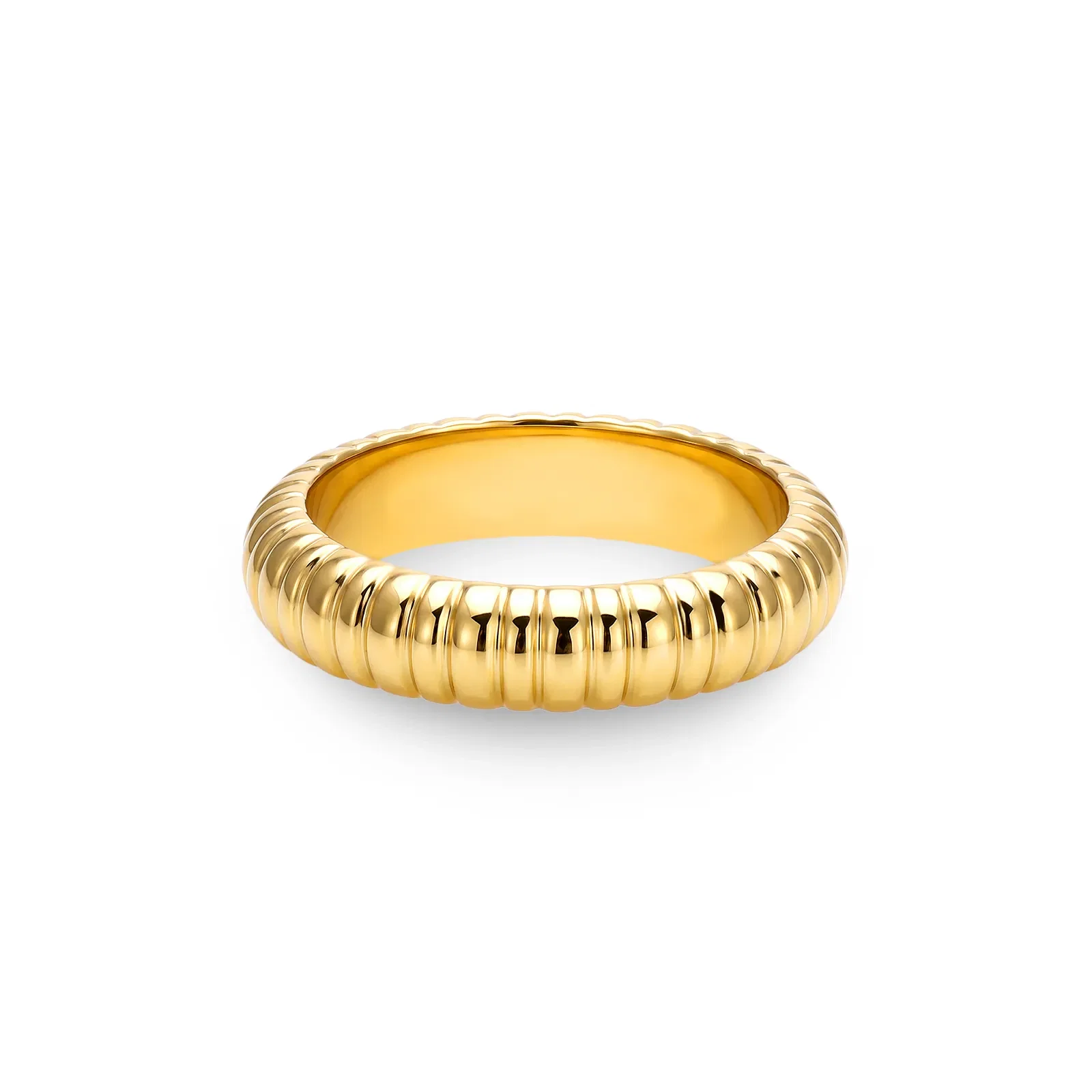 Anel Life Summer Texturizado em Prata 925 com Banho de Ouro Amarelo 18k — imagem 1