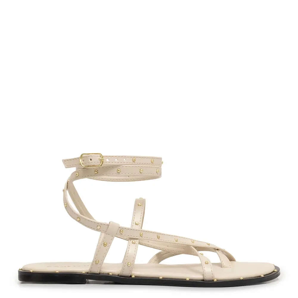 Rasteira Cravos Off White