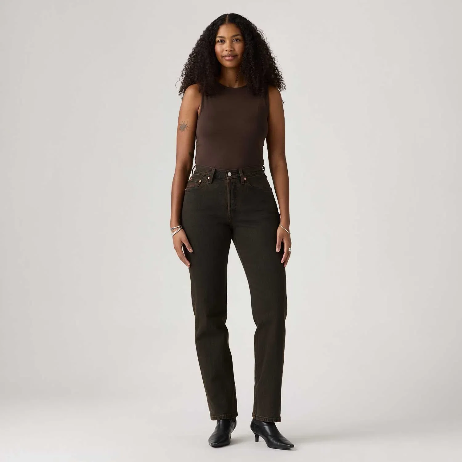 Calça Jeans Levi's® 501® Curve Marrom