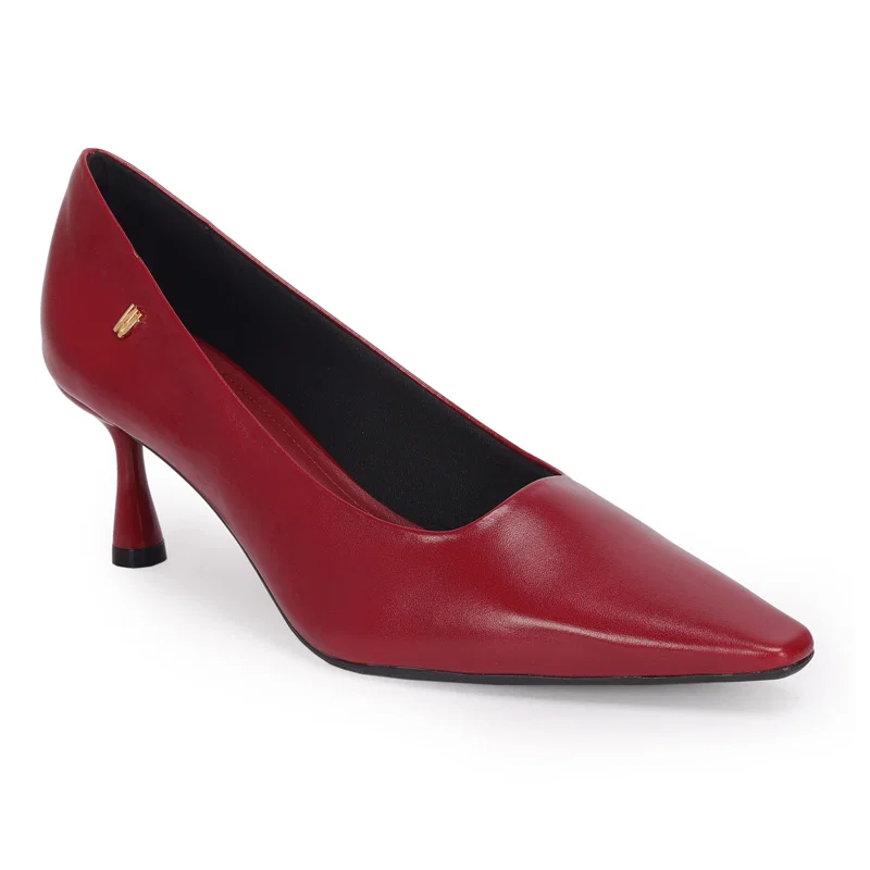 Scarpin Recorte Reto Bico Fino 7,5cm