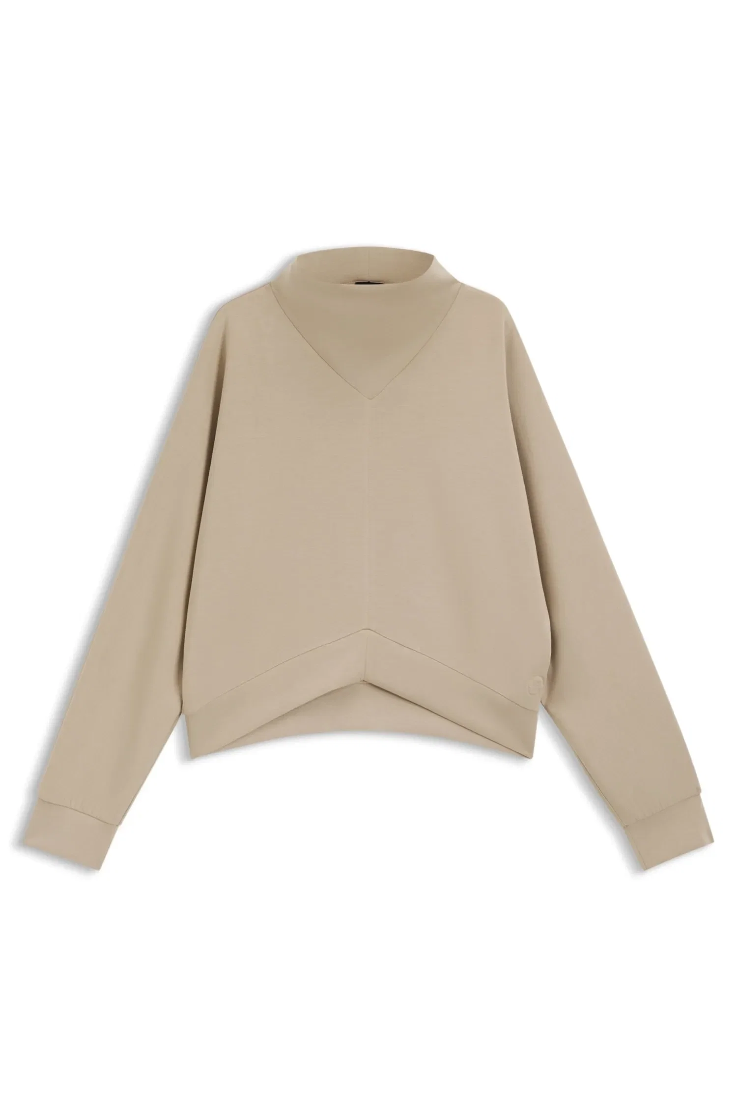 Moletom De Ajuste Oversized Com Gola Afunilada