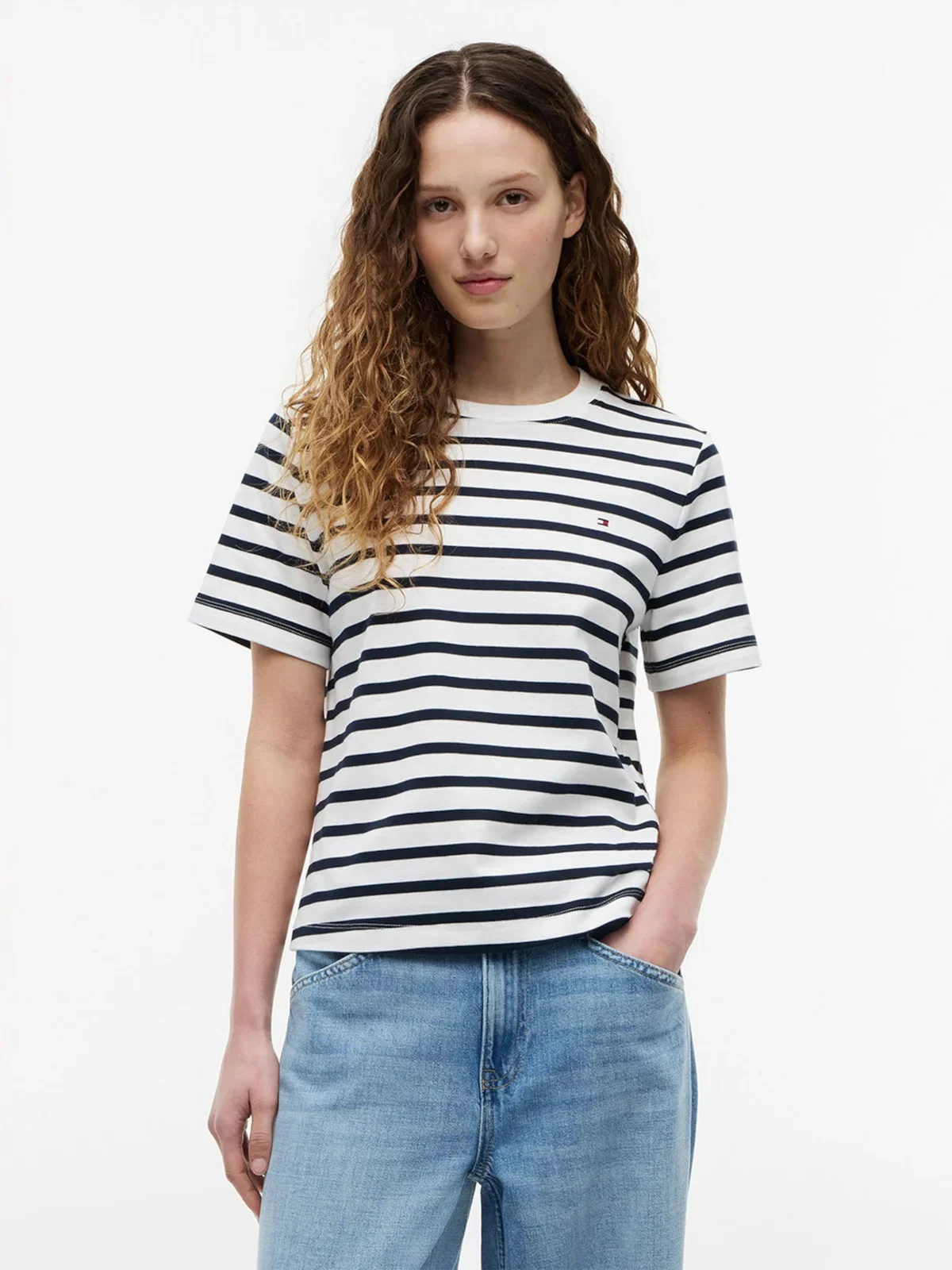 Camiseta Boxy em Malha Interlock