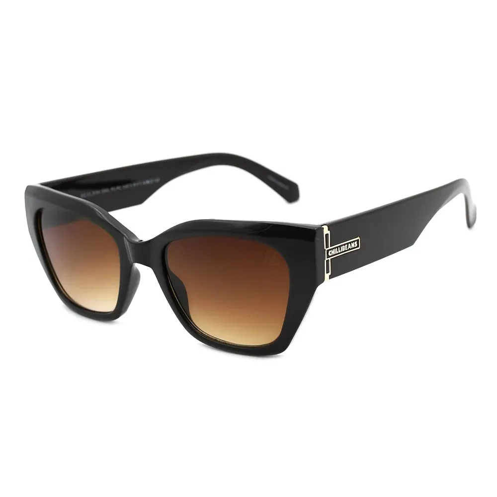 Óculos de Sol Feminino Chilli Beans Quadrado Marrom — imagem 1