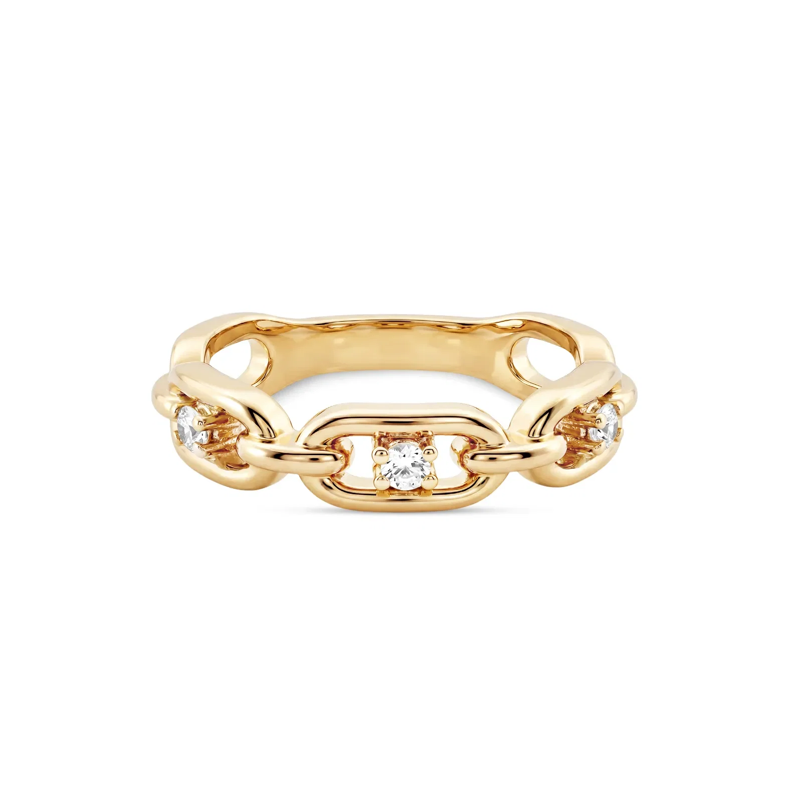 Anel Life Astra em Prata 925 com Banho de Ouro Amarelo 18K e Zircôrnia Incolor — imagem 1