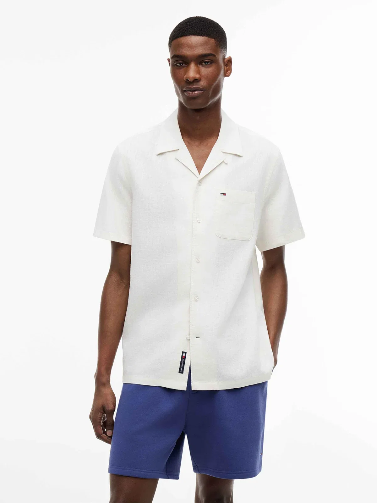 Camisa Manga Curta em Mix de Linho Regular Fit — imagem 1