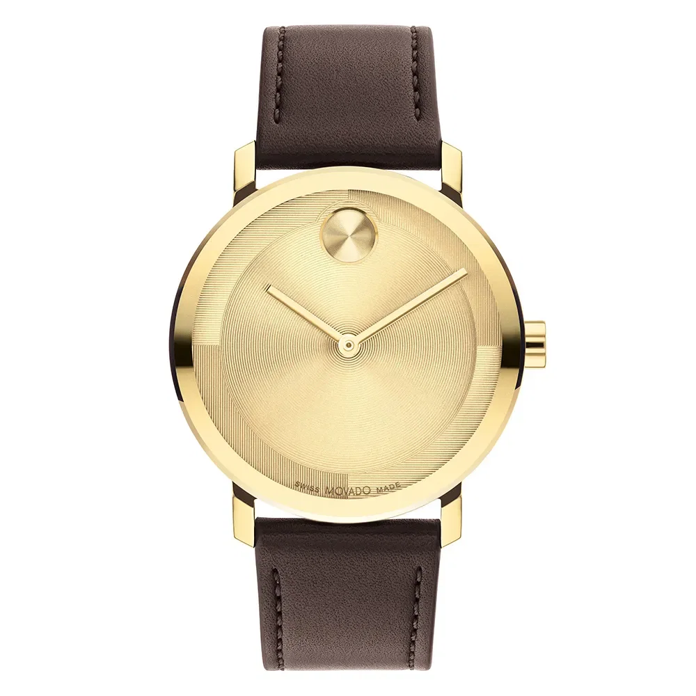 Relógio Movado Masculino Couro Marrom 3601094 — imagem 1