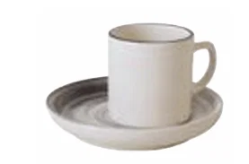 Xícara de Café Pierre de Lune Stoneware Kenya Cinza 110ml