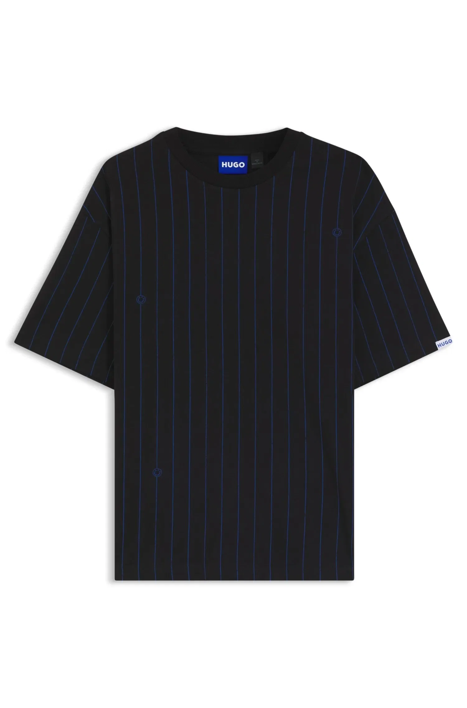 Camiseta Em Jersey De Algodão Com Logo Happy HUGO — imagem 1
