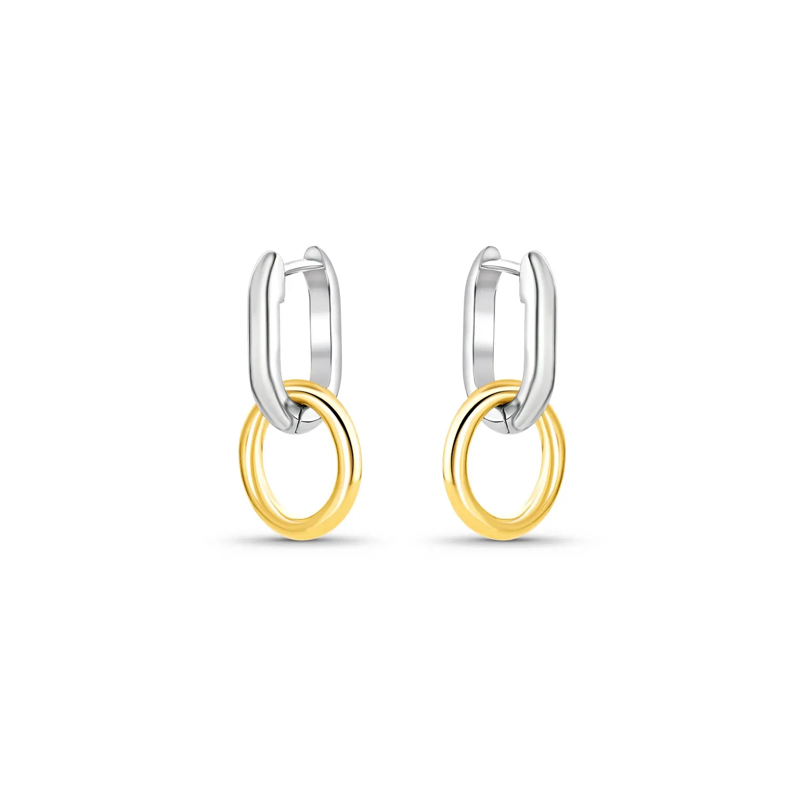 Brinco Duetto em Prata 925 e Ouro Amarelo 18k — imagem 1