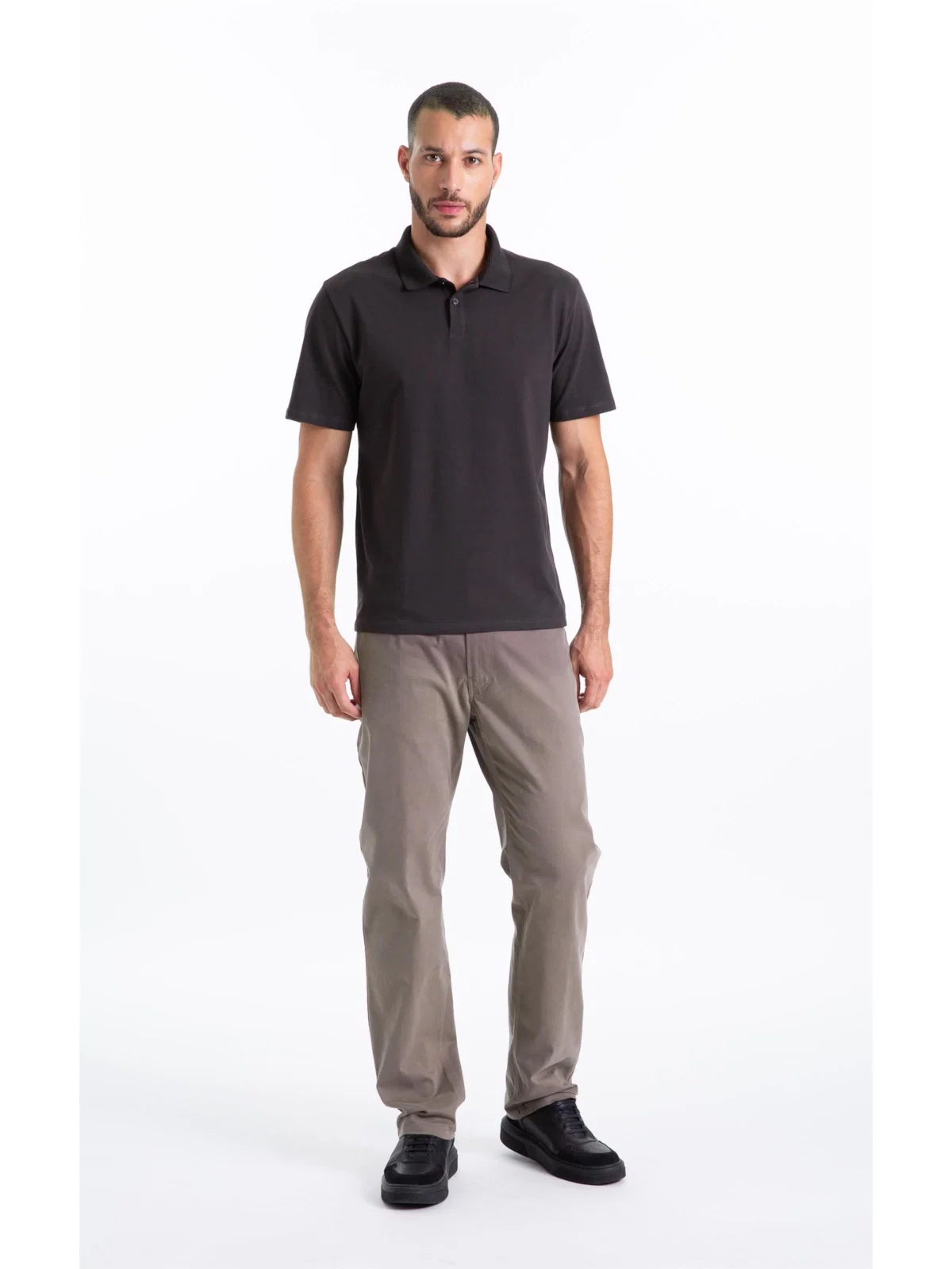 Calça Color Twill Power (Classic) 5 Pockets Castor — imagem 1