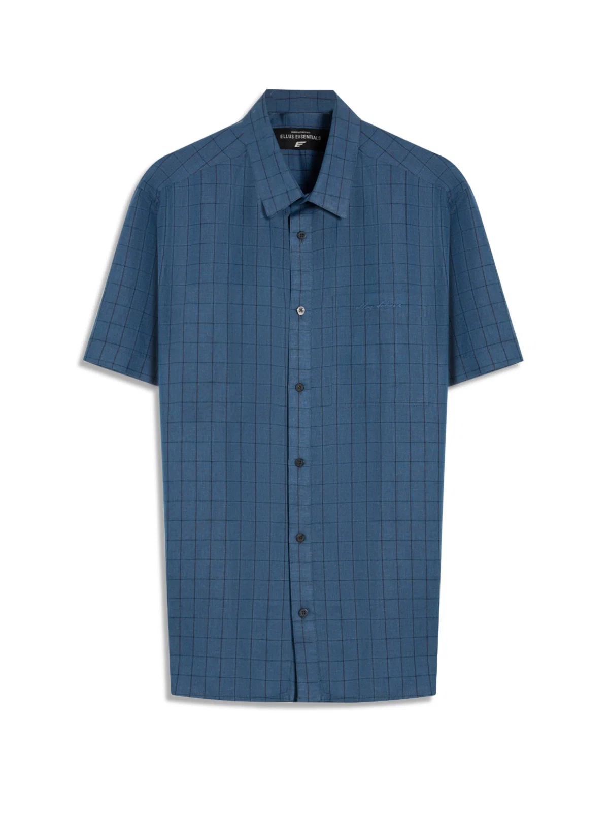 Camisa Linho Blend Retro Xang Azul Bic