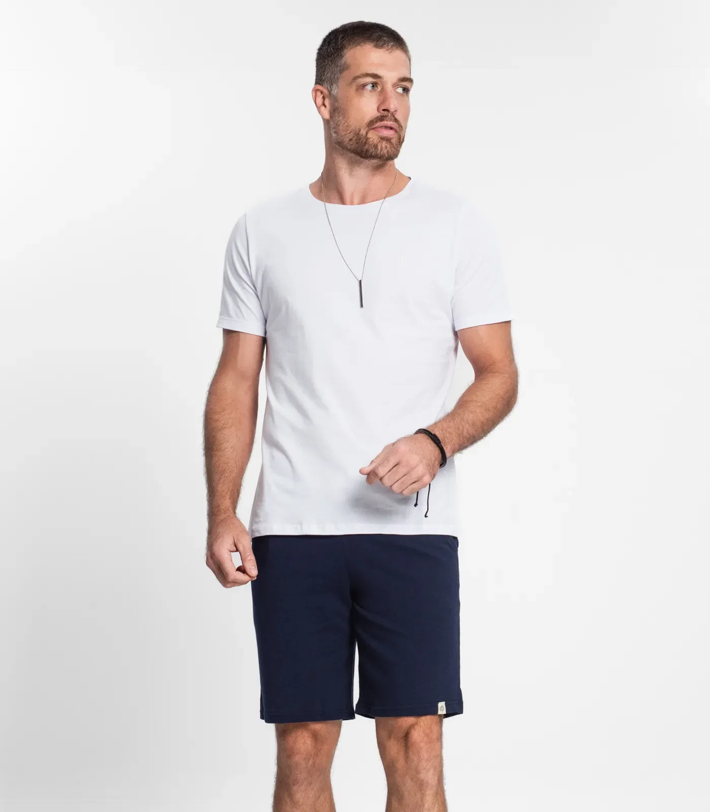 Bermuda Moletom Masculina Select Azul — imagem 1