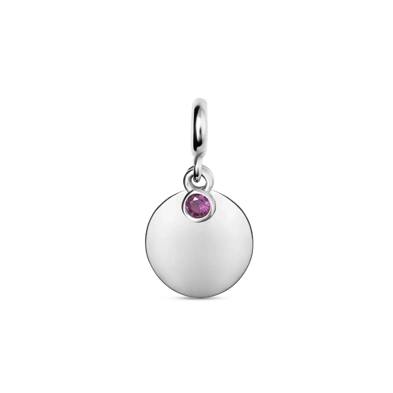 Pingente Life Personalizável em Prata 925 com Zircônia Lilás — imagem 1