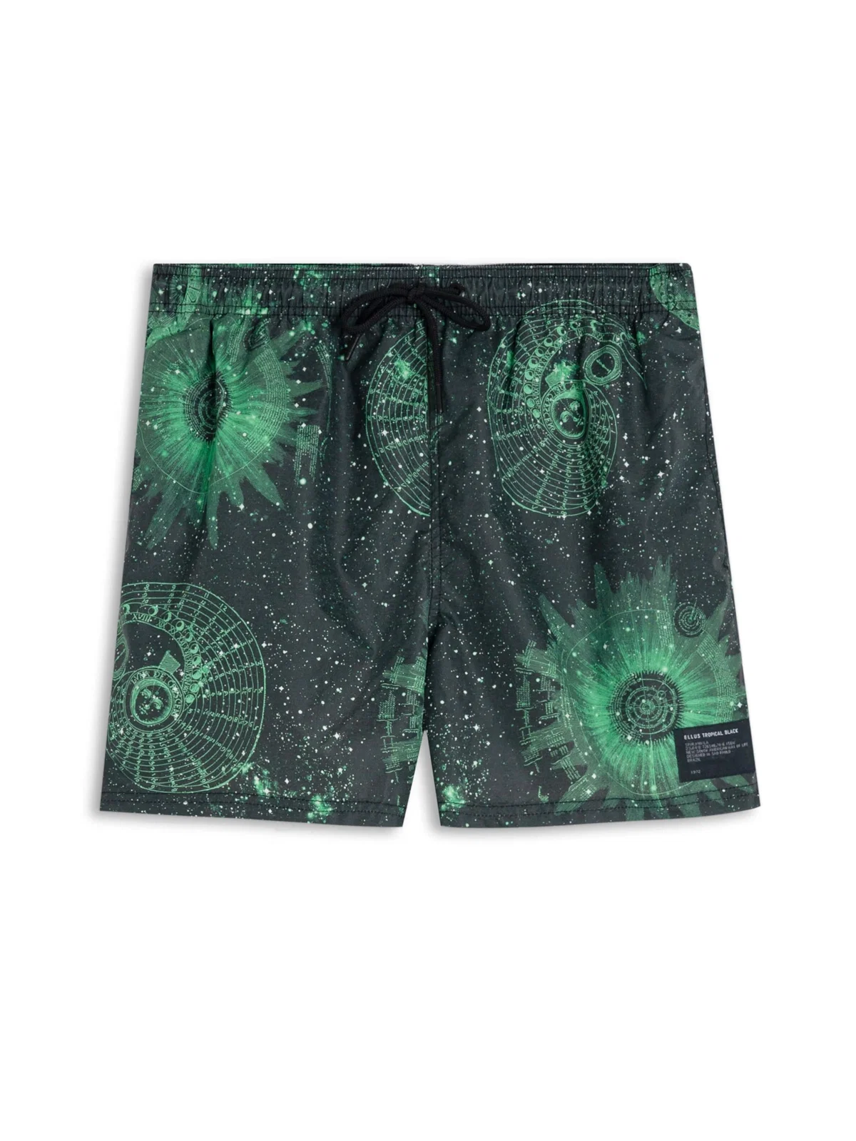 Bermuda Nylon Beach Trucker Mystical Space Verde — imagem 1