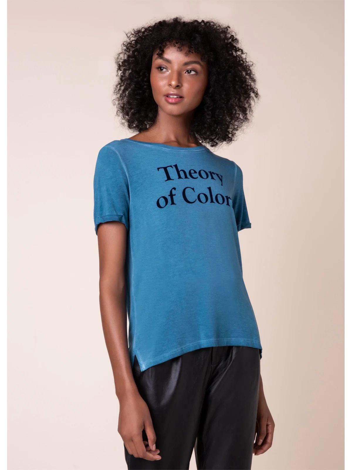 T-Shirt Theory Of Colors Azul Seco — imagem 1