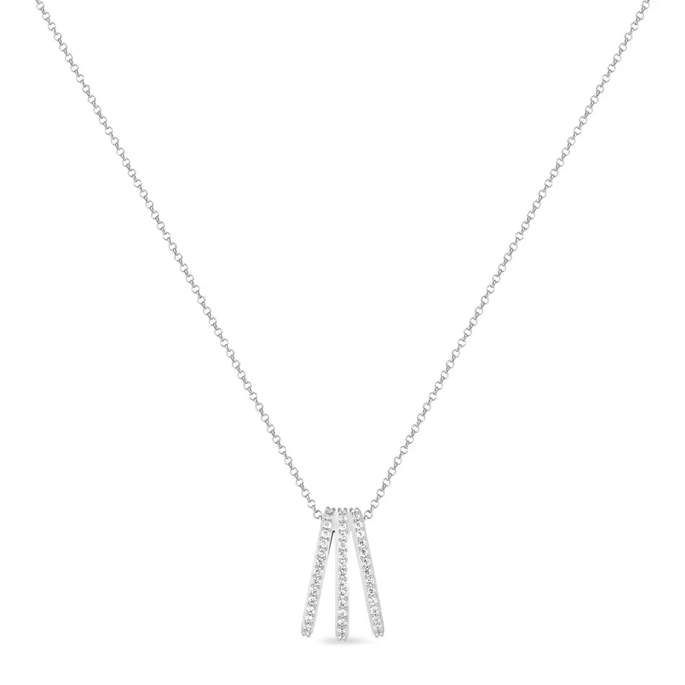Colar Life Maxi VI em Prata 925 com Pedras Incolores, 45cm — imagem 1