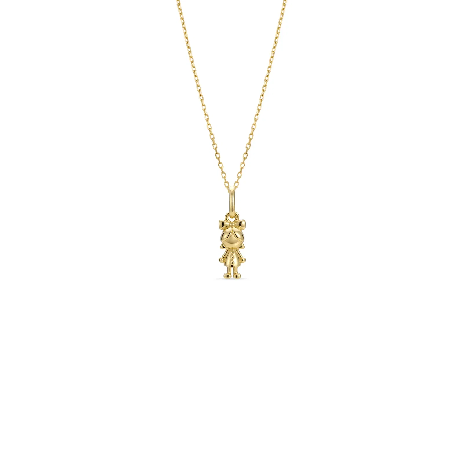 Pingente Mama Menina em Ouro Amarelo 18k — imagem 1