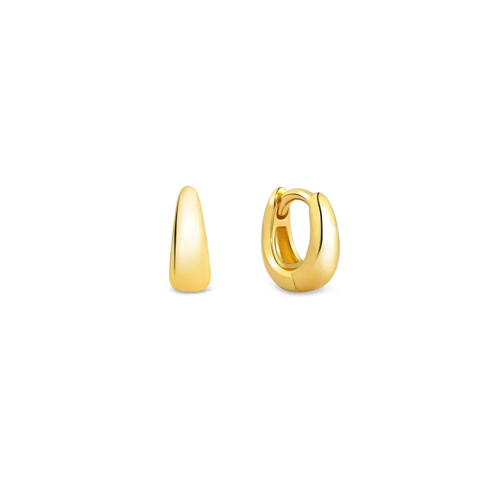 Argola Life Galaxy em Prata 925 com Banho de Ouro Amarelo 18k, 9mm — imagem 1
