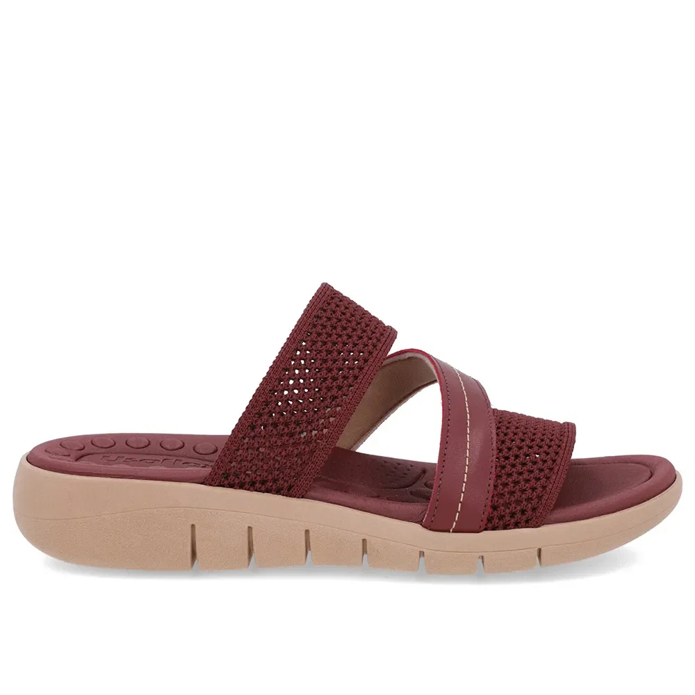 Tamanco Sem Salto Tricot Vermelho — imagem 1