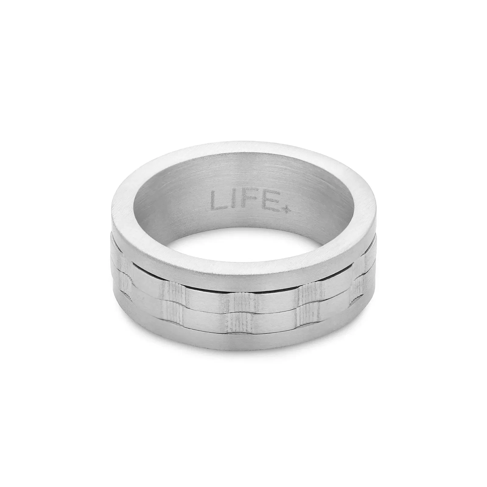 Anel Life Masculino em Aço