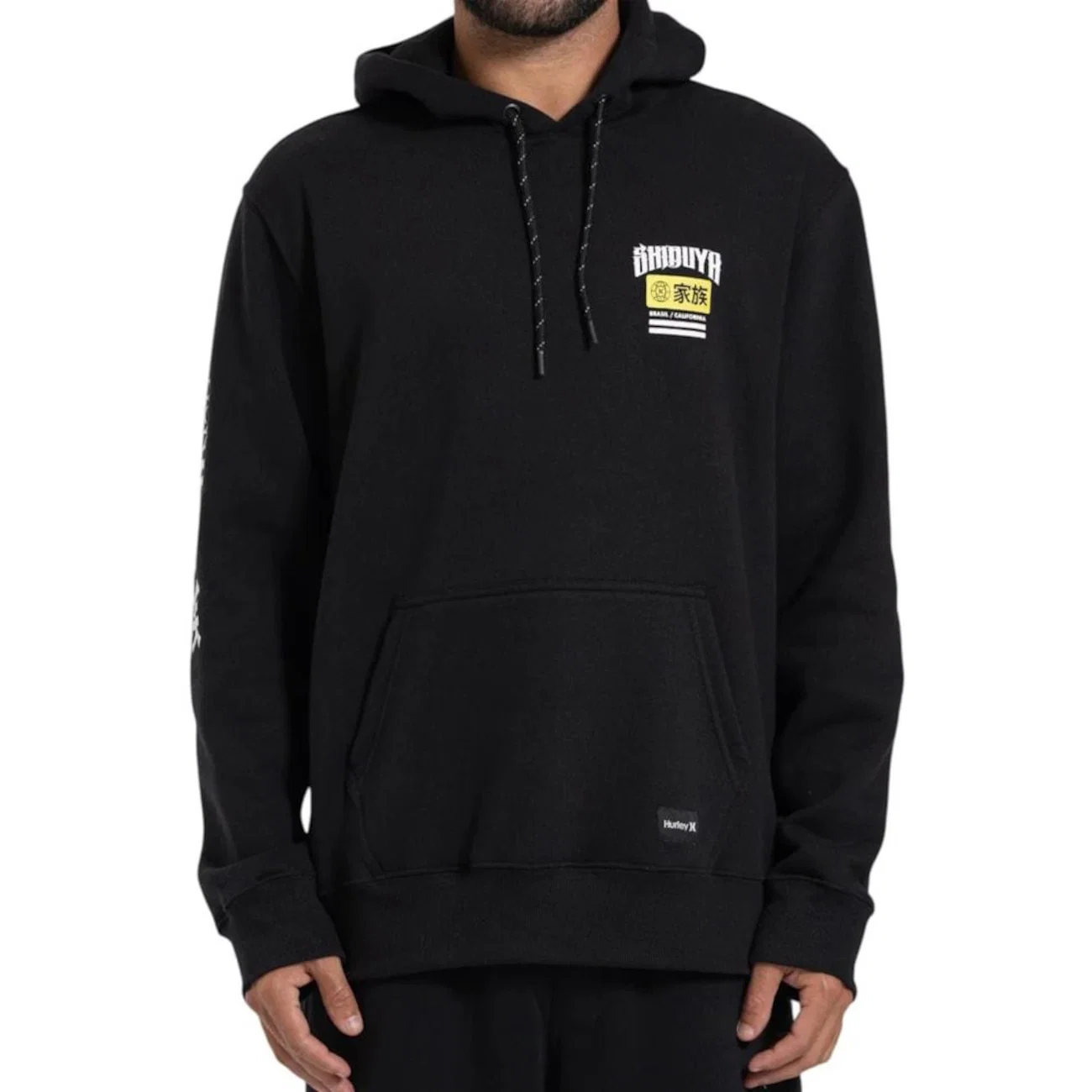 Blusão de Moletom Hurley Canguru x Shibuya Escama - Masculino