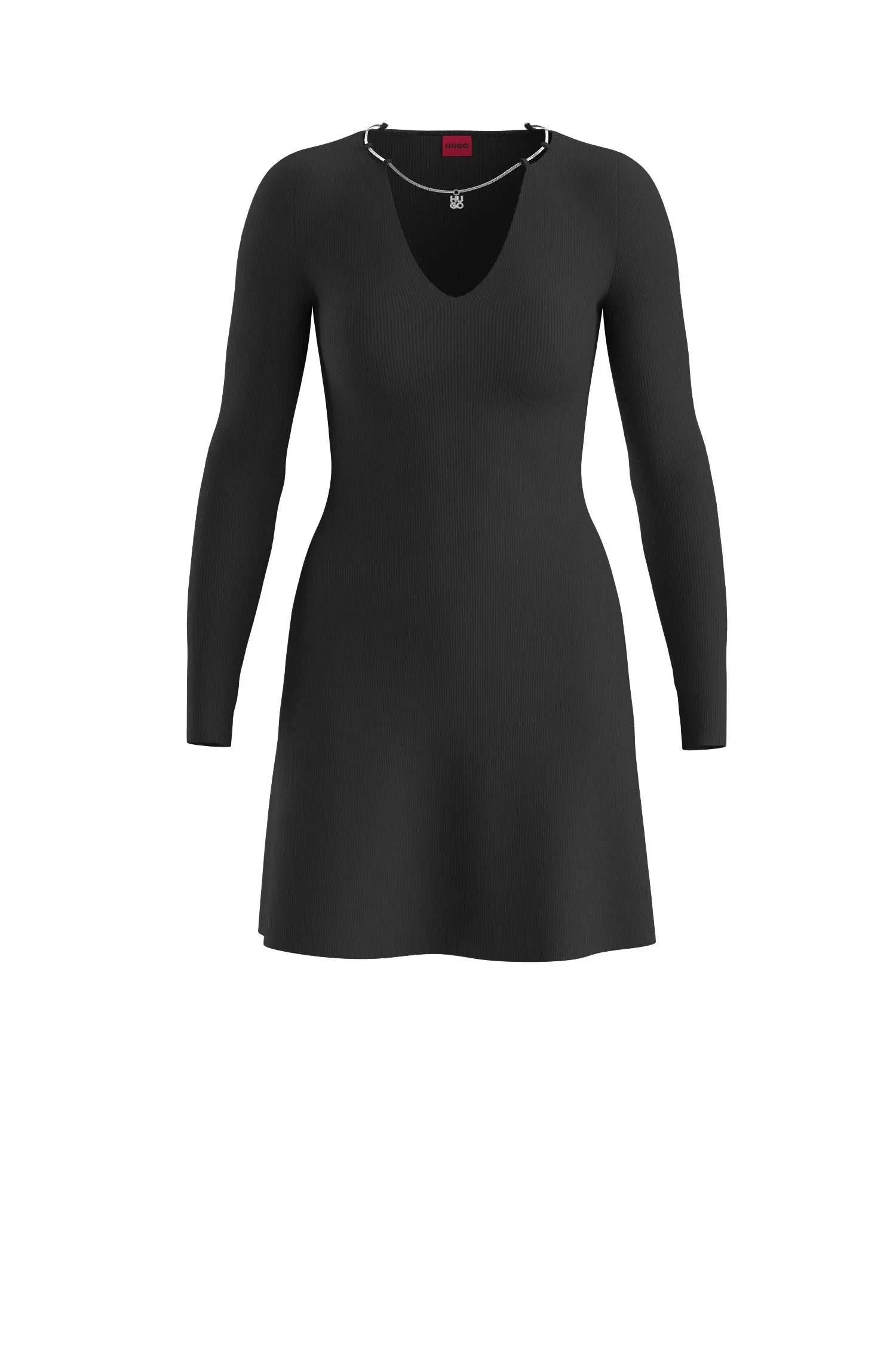 Vestido De Manga Longa De Ajuste Slim — imagem 1