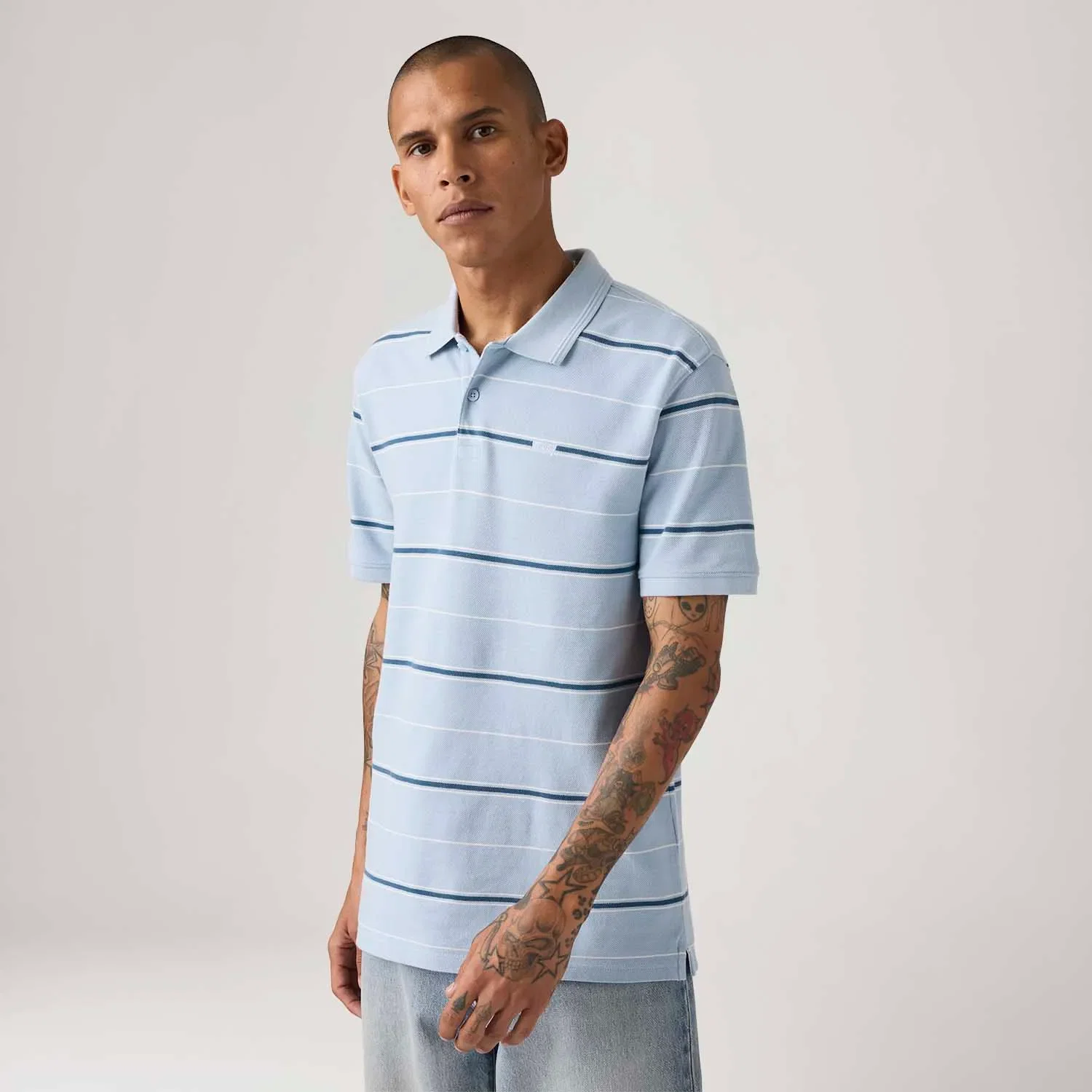 Polo Levi's® Icon Azul Manga Curta — imagem 1