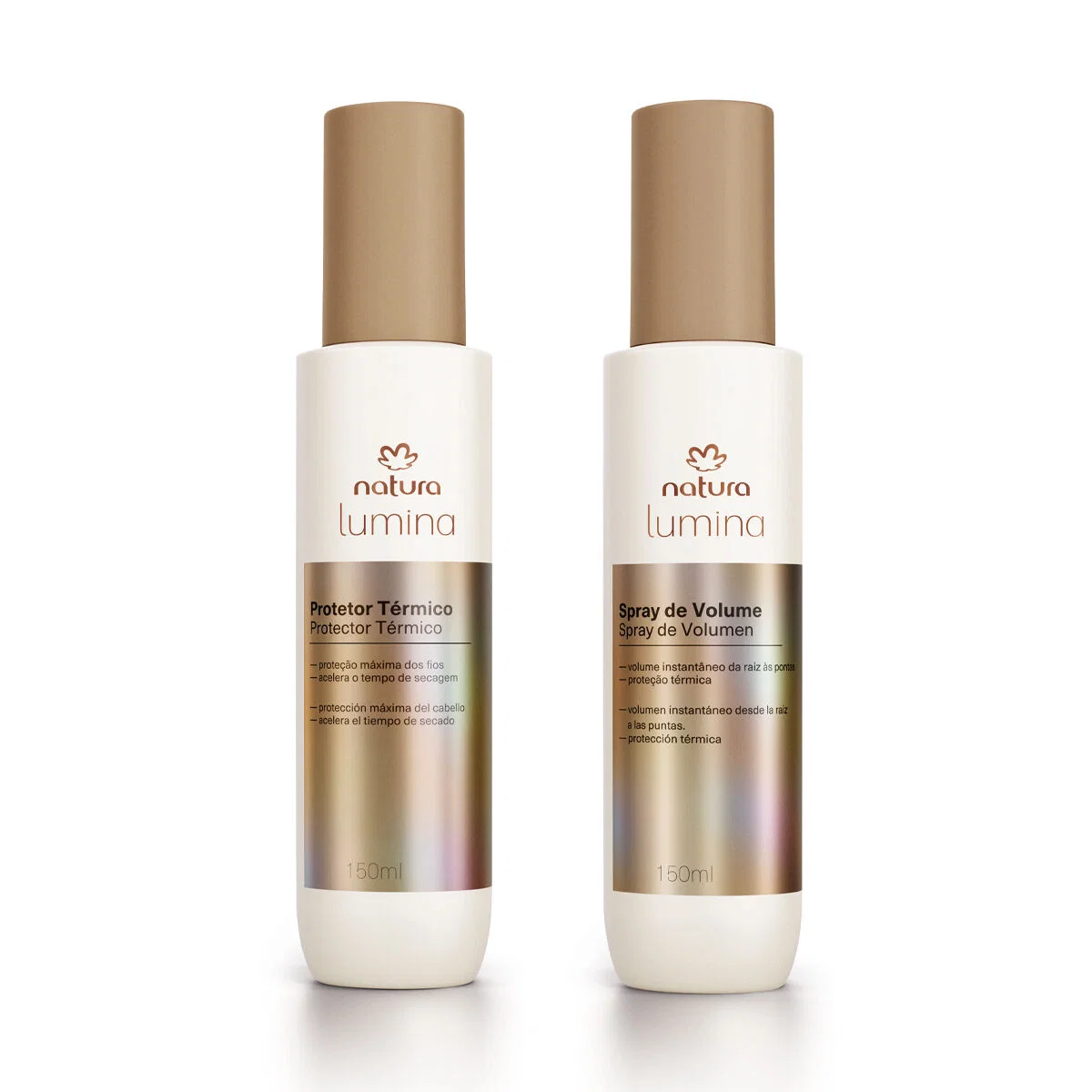 Kit Spray de Volume e Protetor Térmico para Finalização Lumina (2 produtos) — imagem 1