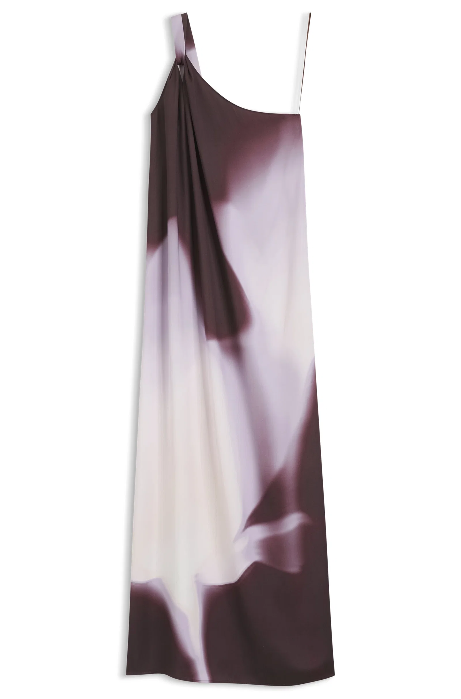 Vestido Estampado De Ombro Único — imagem 1