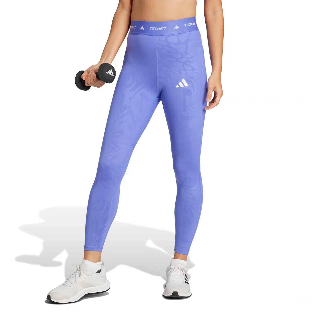 Calça Adidas Legging 7/8 Techfit Estampada Feminina — imagem 1