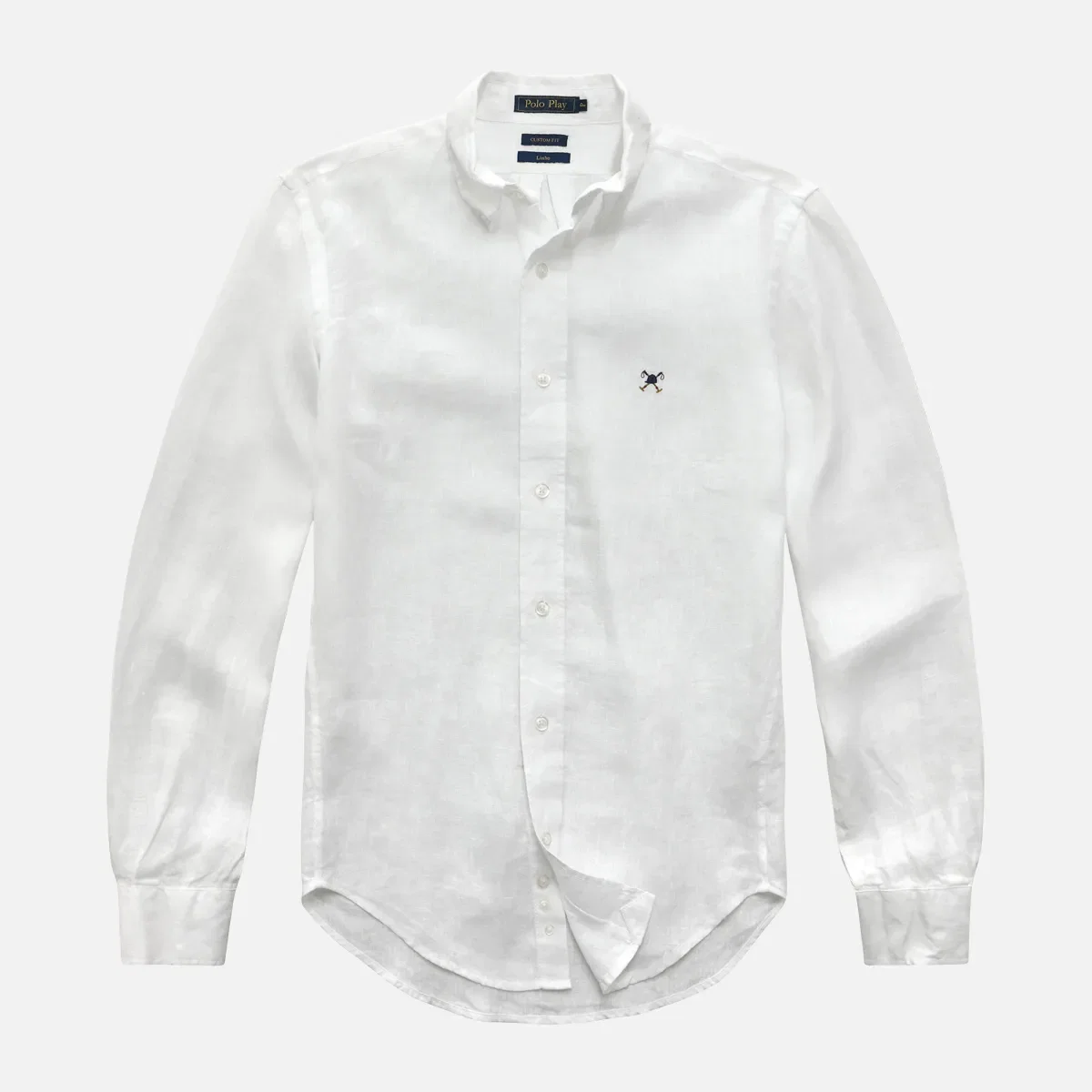 Camisa Custom Button-Down Puro Linho Manga Longa — imagem 1