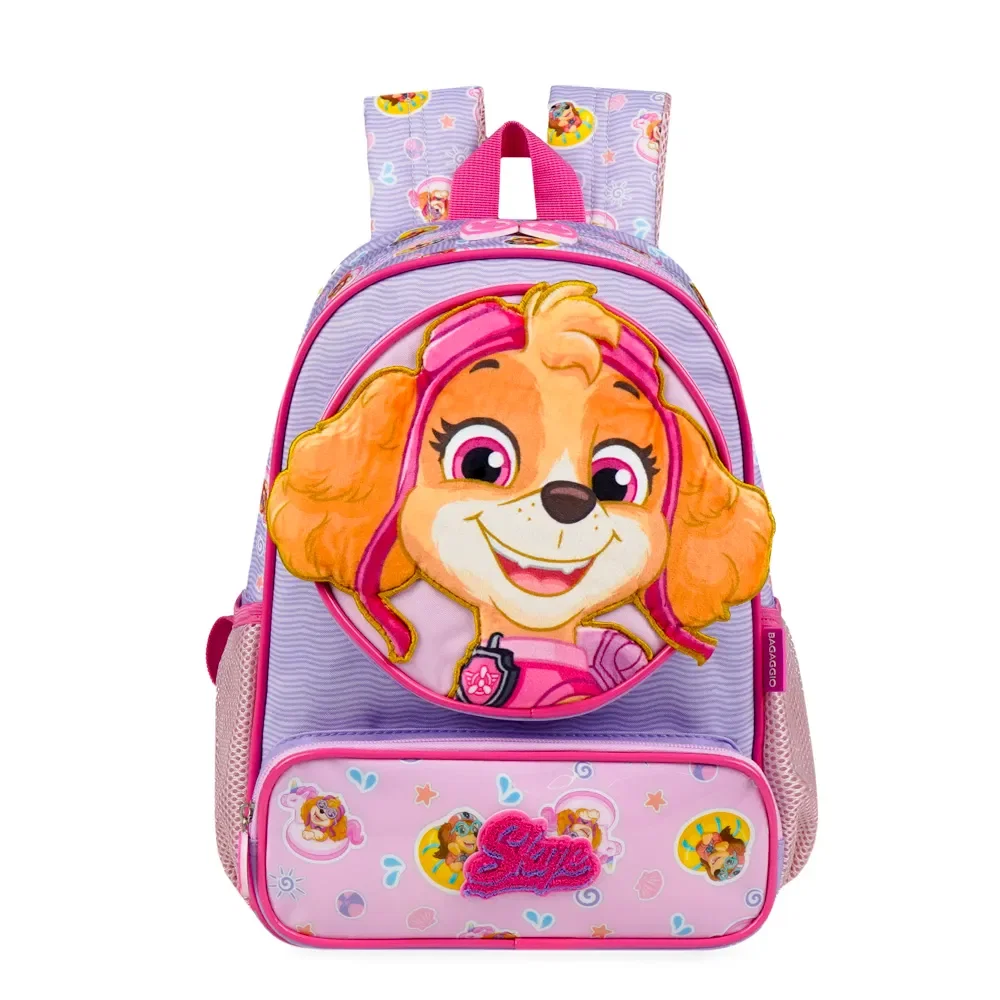 Mochila Escolar Feminina Infantil Skye Baby Lilás