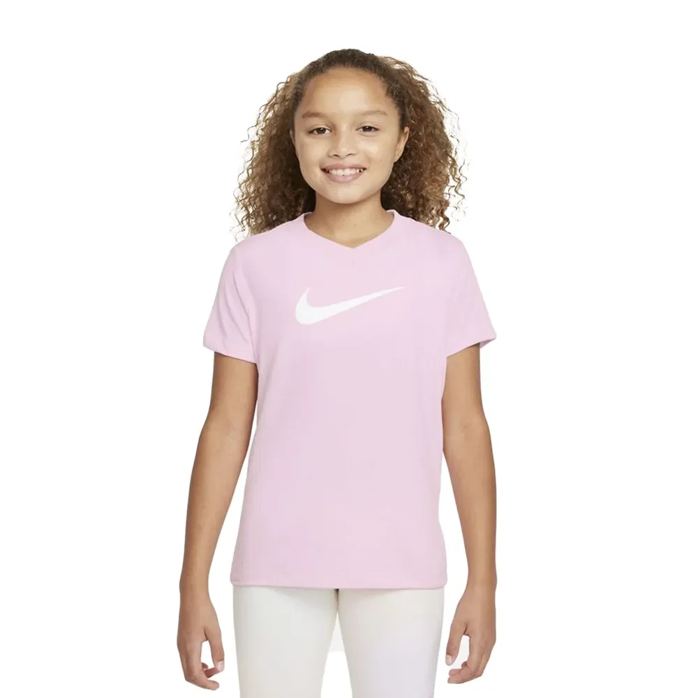 Camiseta Nike Dri-FIT Vneck Swoosh Infantil — imagem 1