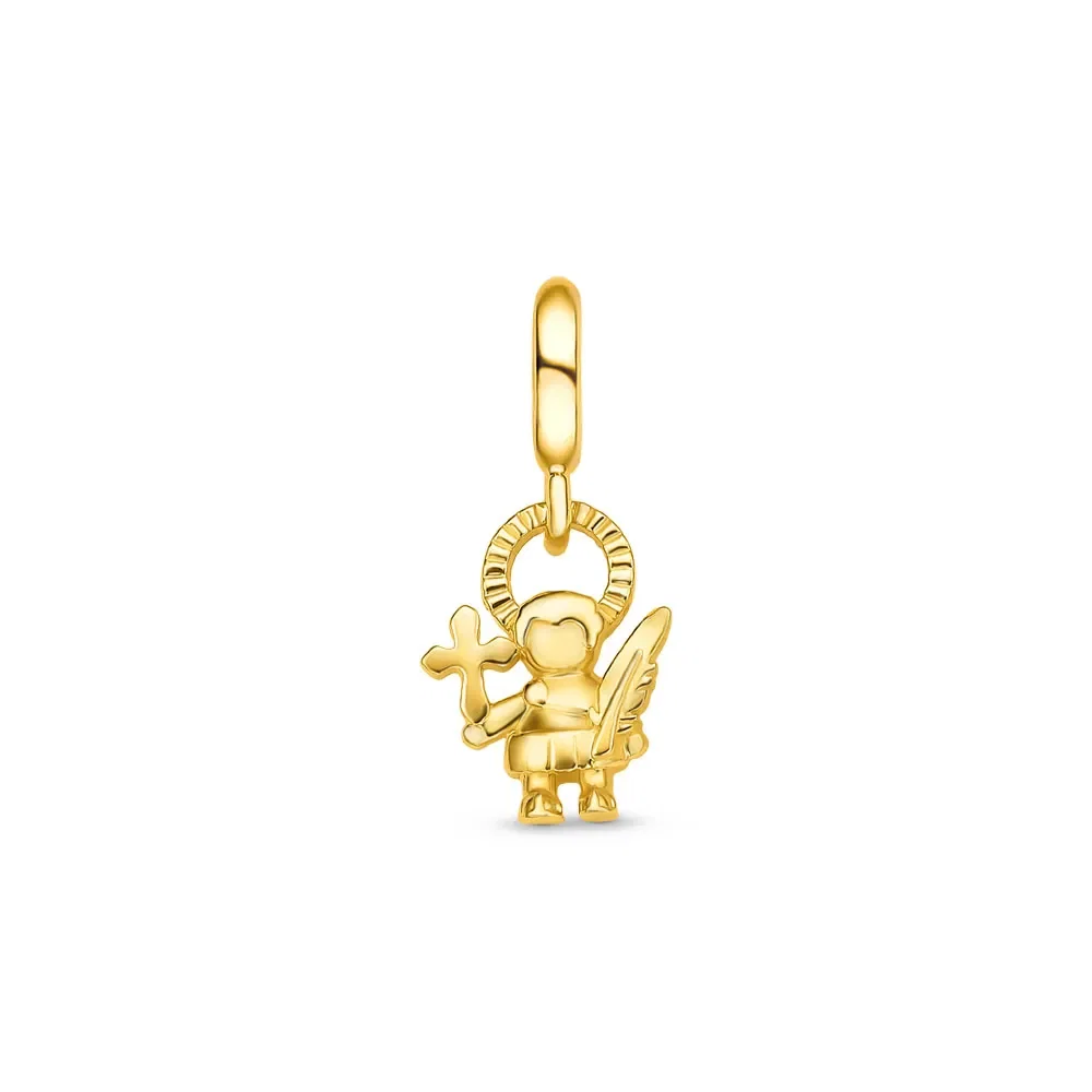 Pingente Life Religião Santo Expedito em Prata 925 com Banho de Ouro Amarelo 18k — imagem 1