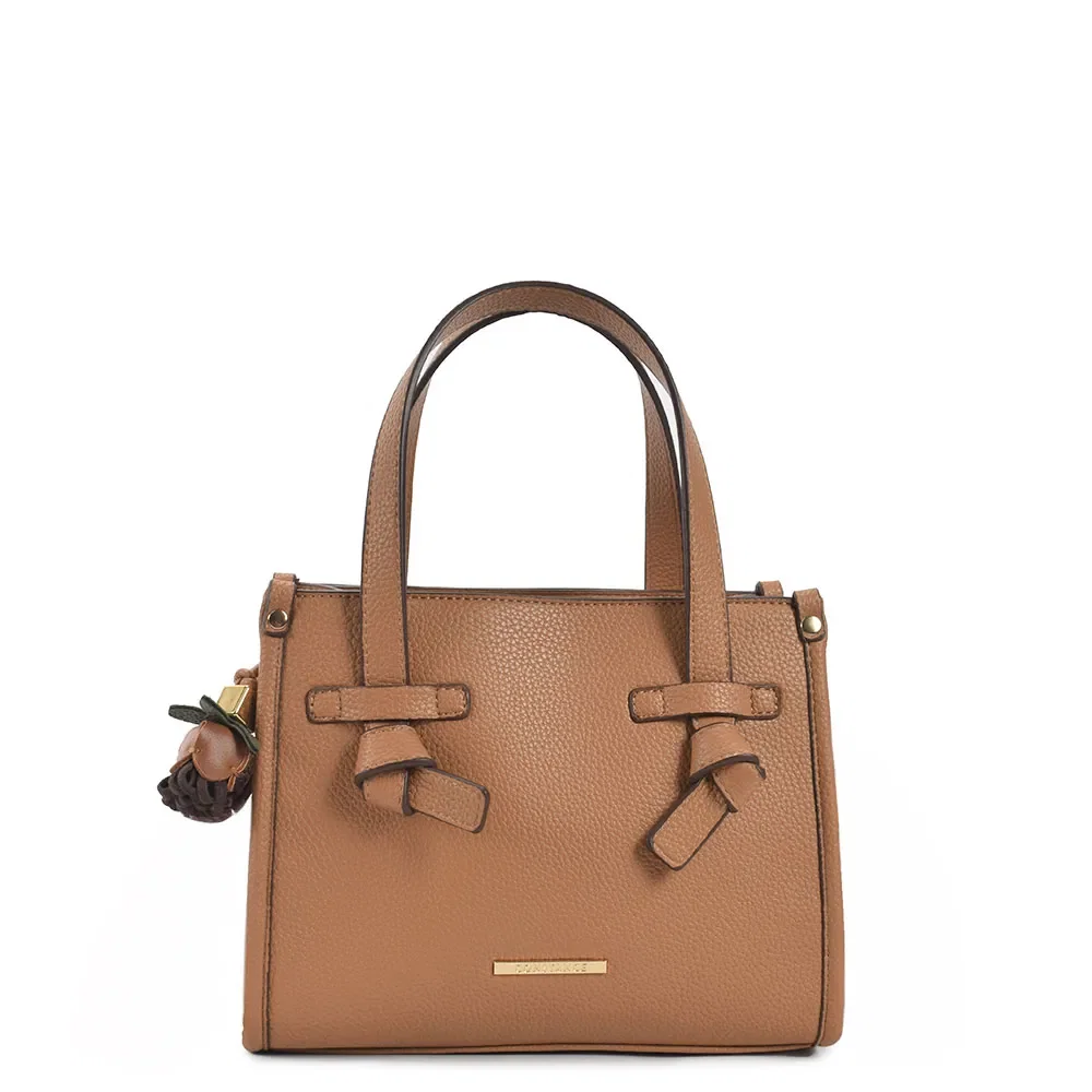 Bolsa Tote Detalhe Nó Caramelo — imagem 1