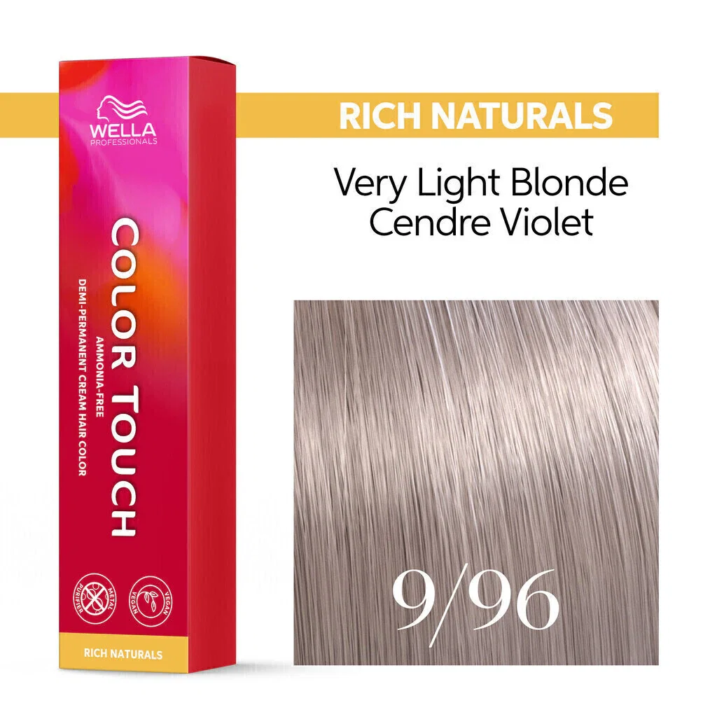 Tonalizante Wella Color Touch 9/96 Louro Ultraclaro Violeta Cendré