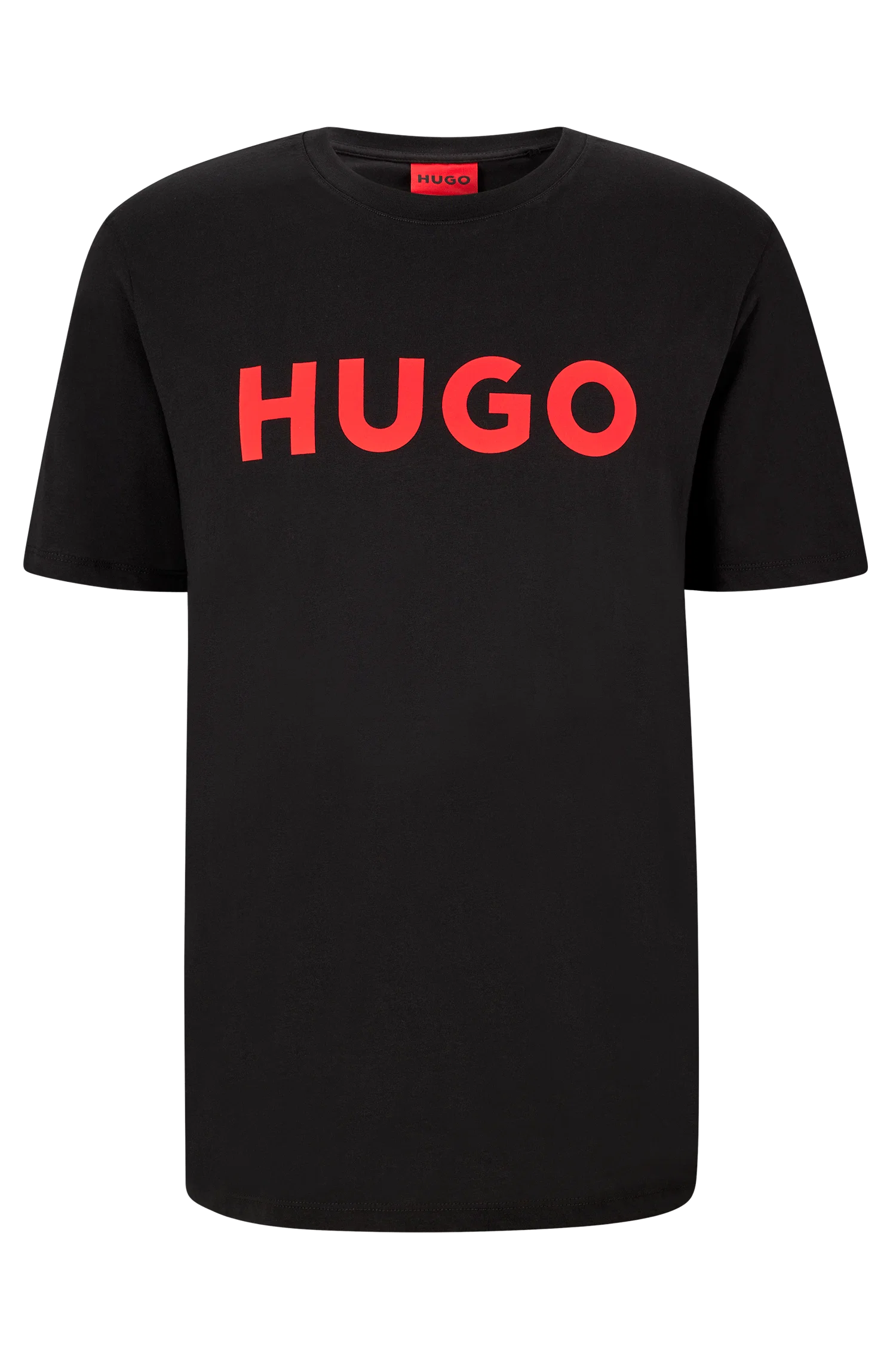 Camiseta De Algodão Regular Fit Com Logo