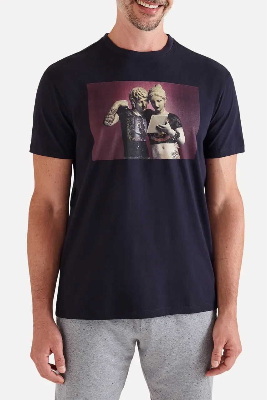 Camiseta Estampada Rock Desde Sempre Vj — imagem 1